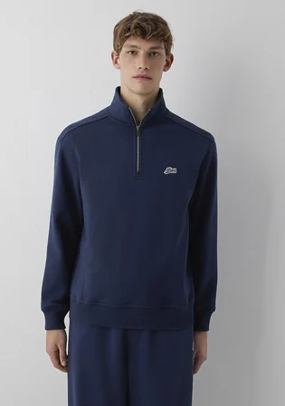 Mavi Patch Nakışlı Yarı Fermuarlı Lacivert Sweatshirt 0S10613-70490