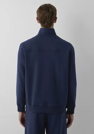 Mavi Patch Nakışlı Yarı Fermuarlı Lacivert Sweatshirt 0S10613-70490