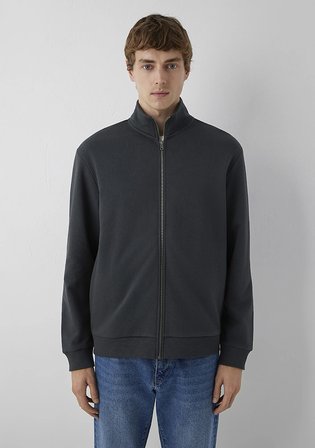 Fermuarlı Antrasit Sweatshirt 0S10653-91268