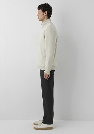 Fermuarlı Bej Sweatshirt 0S10653-70144