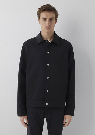 Düğmeli Siyah Sweatshirt 0S10633-900