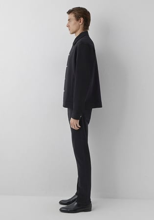 Düğmeli Siyah Sweatshirt 0S10633-900