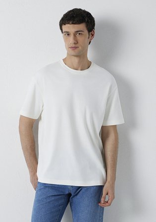 Ekru Basic Tişört 0613168-70057