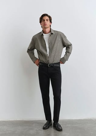 Mavi MILAN Classic Denim Yıkamalı Siyah Siyah Erkek Kot Pantolon M0081090642