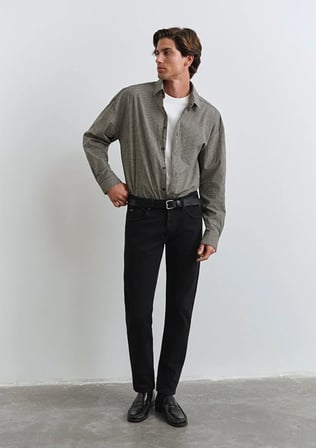 Mavi MILAN Classic Denim Yıkamalı Siyah Siyah Erkek Kot Pantolon M0081090642