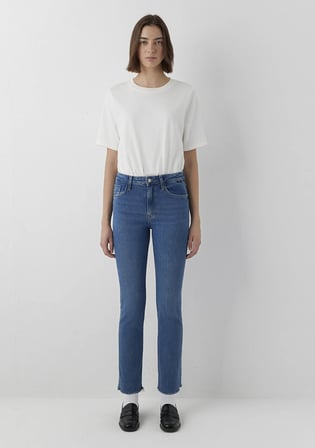 Vıola Premium Blue Puslu Indigo Mavisi Jean Pantolon 101048-A3794