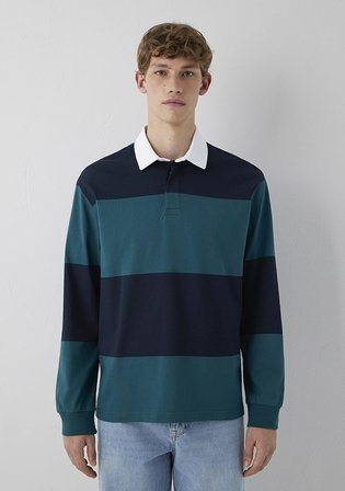 Blok Renkli Polo Sweatshirt 0S10615-90366