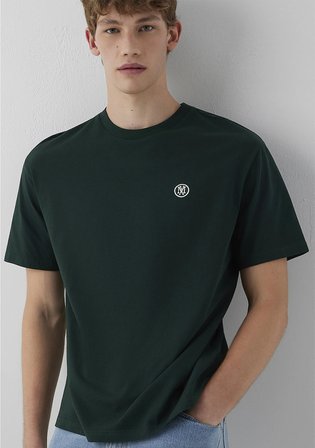Mavi Logo İşlemeli Yeşil Basic Tişört 067074-85173