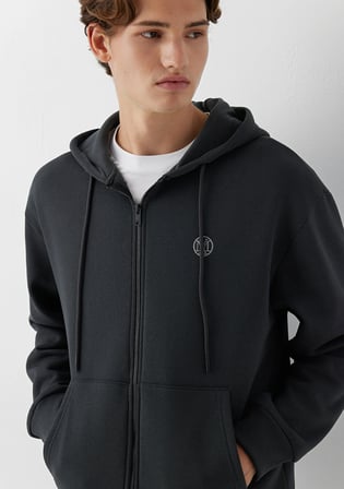 Kapüşonlu Antrasit Sweatshirt 066979-91268