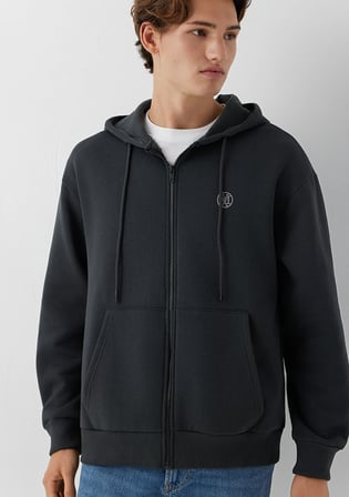 Kapüşonlu Antrasit Sweatshirt 066979-91268