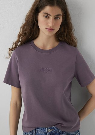 Mavi Logo Baskılı Mor Tişört 1614377-91646
