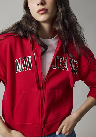 Mavi Jeans Kapüşonlu Kırmızı Sweatshirt 1S10587-86417