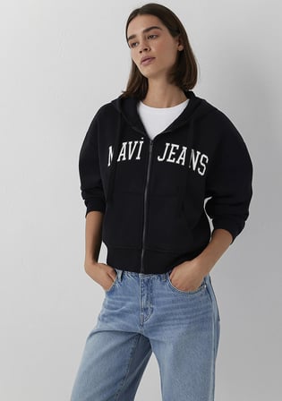 Kapüşonlu Siyah Sweatshirt 1S10587-900