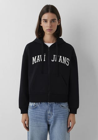 Kapüşonlu Siyah Sweatshirt 1S10587-900