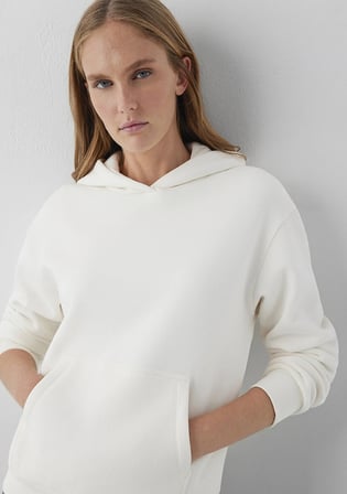 Kapüşonlu Ekru Sweatshirt 167299-80194