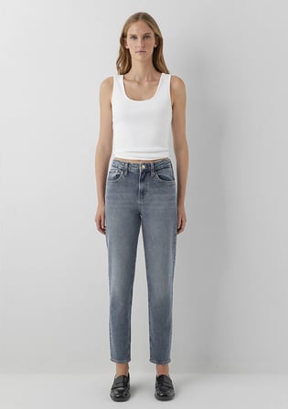 Cindy Premium Blue Gölgeli Indigo Mavisi Jean Pantolon 100277-A3809