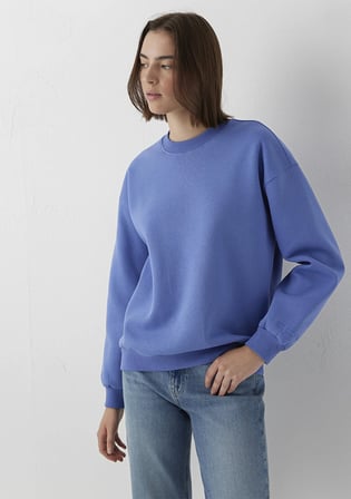 Bisiklet Yaka Mor Basic Sweatshirt 1610198-70662