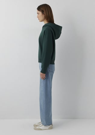 Kapüşonlu Yeşil Sweatshirt 1S10577-71538