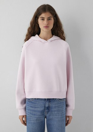 Kapüşonlu Pembe Sweatshirt 1S10577-71006