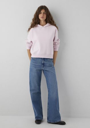 Kapüşonlu Pembe Sweatshirt 1S10577-71006