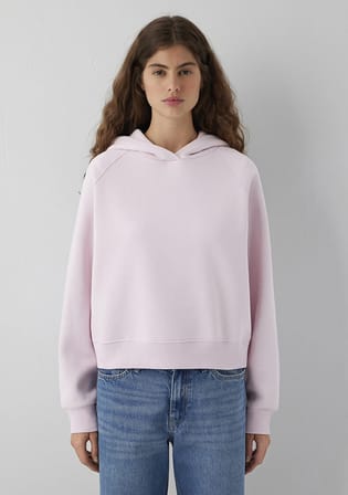 Kapüşonlu Pembe Sweatshirt 1S10577-71006