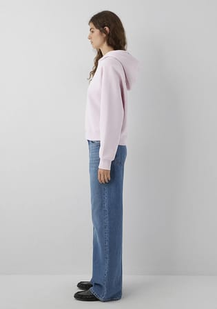 Kapüşonlu Pembe Sweatshirt 1S10577-71006