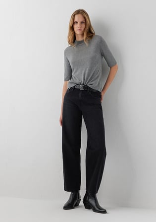 Leila Premium Blue Koyu Gri Jean Pantolon 1010600-A6198