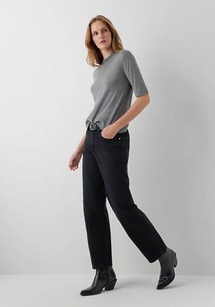 Leila Premium Blue Koyu Gri Jean Pantolon 1010600-A6198