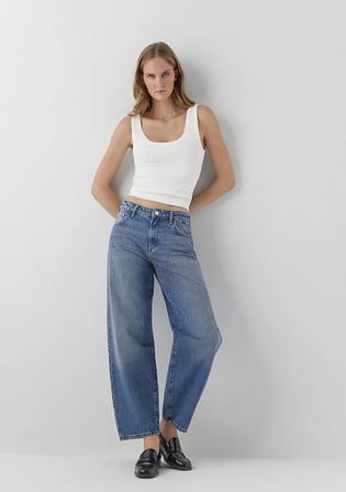 Leila Premium Blue Gölgeli Indigo Mavisi Jean Pantolon 1010600-A3812
