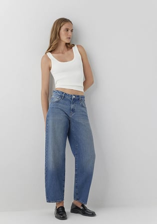 Leila Premium Blue Gölgeli Indigo Mavisi Jean Pantolon 1010600-A3812