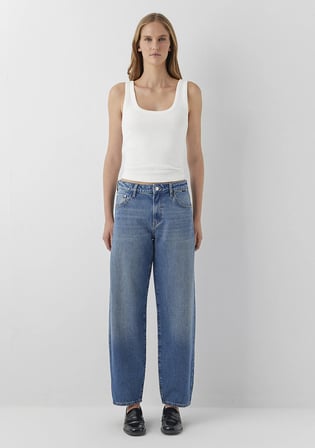 Leila Premium Blue Gölgeli Indigo Mavisi Jean Pantolon 1010600-A3812