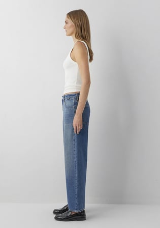 Leila Premium Blue Gölgeli Indigo Mavisi Jean Pantolon 1010600-A3812