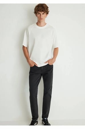 Erkek Gri Milan Smoke 90's Comfort Jean