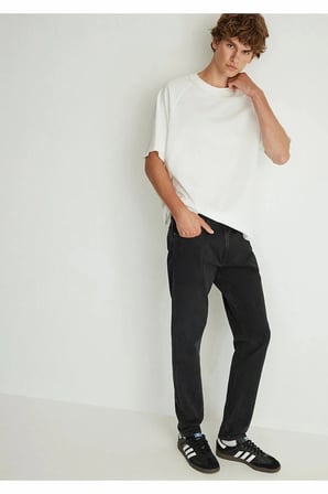 Erkek Gri Milan Smoke 90's Comfort Jean