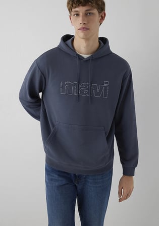 Kapüşonlu Antrasit Sweatshirt 0S10196-70759