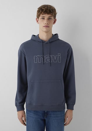 Kapüşonlu Antrasit Sweatshirt 0S10196-70759