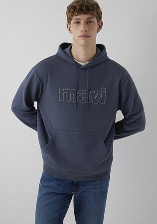 Kapüşonlu Antrasit Sweatshirt 0S10196-70759
