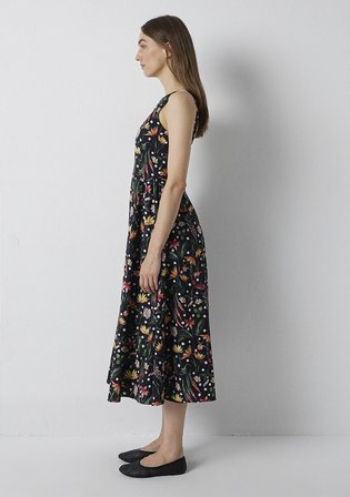 Siyah Midi Elbise 1310898-91764