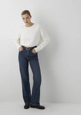 Sky Classic Denim Puslu Koyu Mavi Jean Pantolon 1010627-A3797