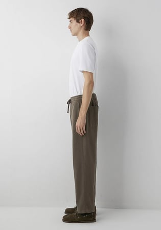 Keten (Tencel TM) Lyocell Karışımlı Kahverengi Jogger Pantolon 0010628-70376