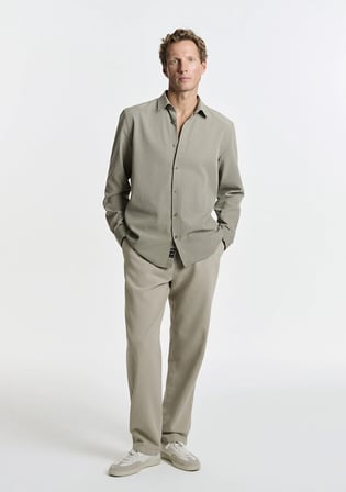 Keten (Tencel™) Lyocell Karışımlı Gri Jogger Pantolon 0010628-70146