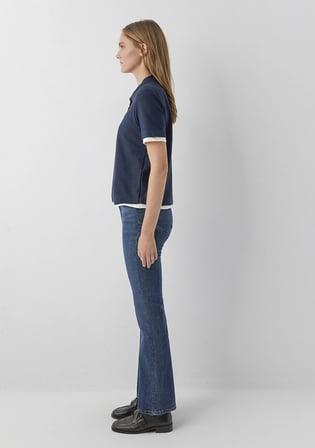Çift Katlı Lacivert Polo Tişört 1614186-90372