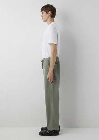 Keten (Tencel TM) Lyocell Karışımlı Haki Jogger Pantolon 0010628-80692