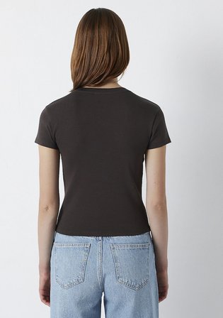 Kahverengi Basic Tişört 1614180-91100