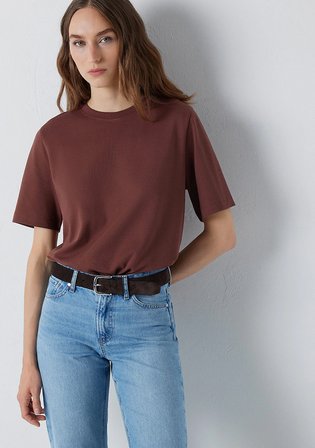 Kahverengi Basic Tişört 1614218-70257