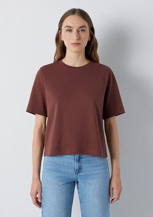 Kahverengi Basic Tişört 1614218-70257