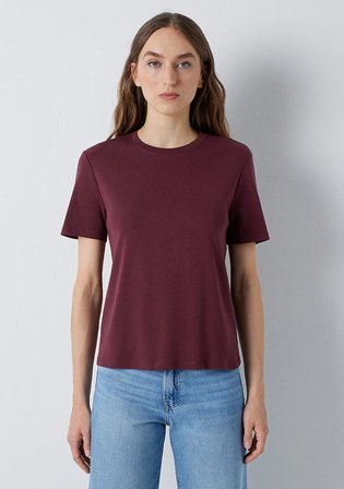 Bordo Basic Tişört 1612916-70396