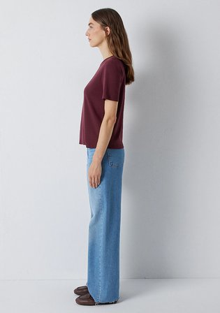 Bordo Basic Tişört 1612916-70396