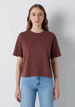 Kahverengi Basic Tişört 1614218-70257