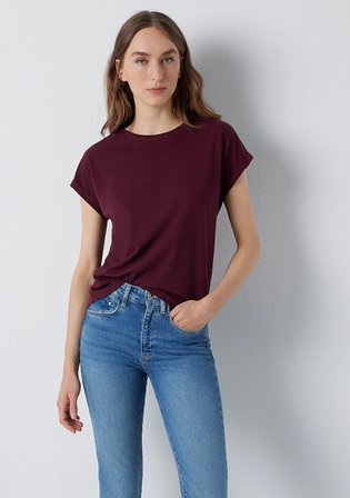 Bordo Basic Tişört 1614177-70422